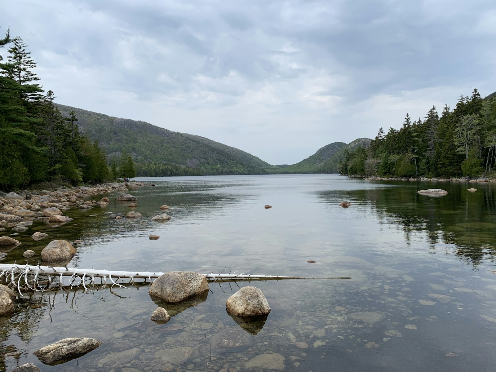Lakeside views of the mountains
